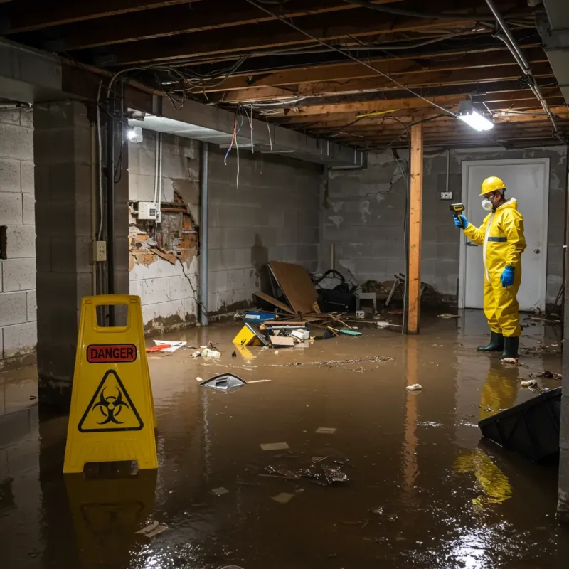 Flooded Basement Electrical Hazard in Tillmans Corner, AL Property